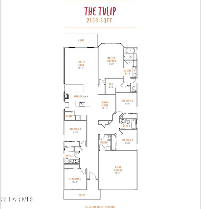 3857 Bubble, El Paso, TX 79938 - property floor plan
