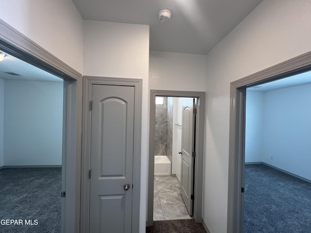 14916 Concept Ct, El Paso, TX 79938 - hall with carpet flooring and baseboards