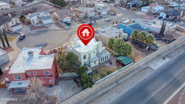 bird's eye view featuring a residential view