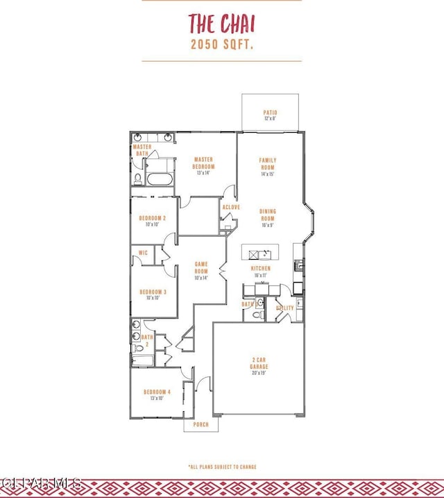 3868 Aspiration St, El Paso, TX 79938 - view of home floor plan