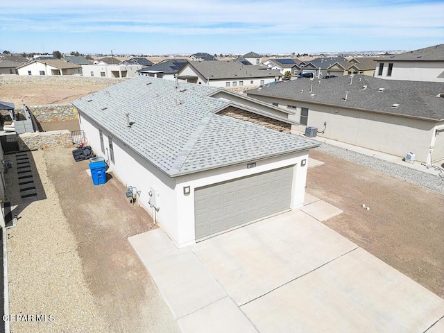 aerial view featuring a residential view