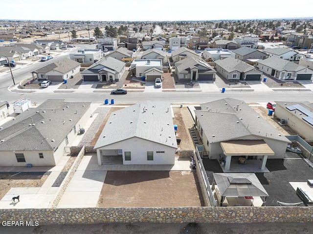 drone / aerial view featuring a residential view