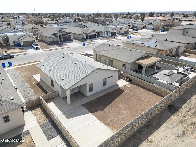 drone / aerial view featuring a residential view