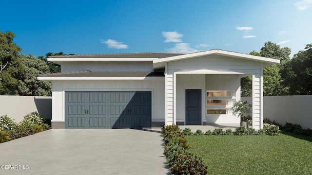 3864 Surmise St, El Paso, TX 79938 - view of front of home featuring an attached garage and concrete driveway