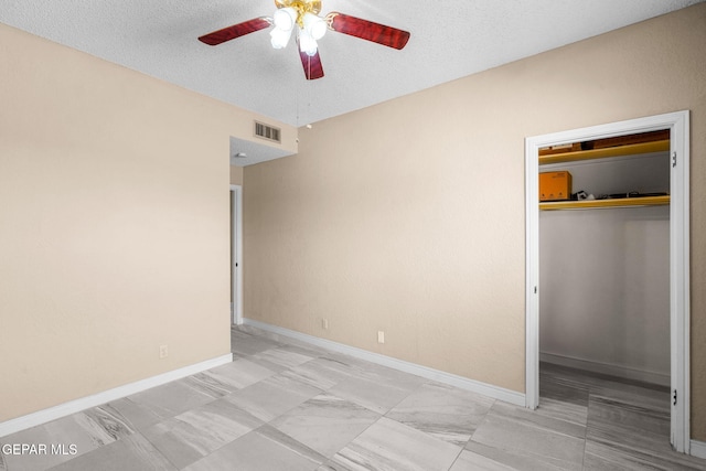 425 Golden Springs Dr, El Paso, TX 79912 - unfurnished bedroom featuring baseboards, a spacious closet, visible vents, and a closet