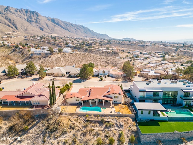 425 Golden Springs Dr, El Paso, TX 79912 - aerial view with a residential view and a mountain view