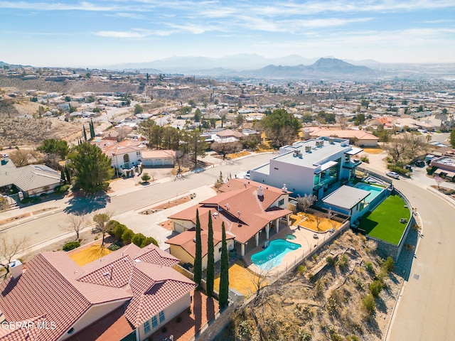 425 Golden Springs Dr, El Paso, TX 79912 - aerial view with a residential view and a mountain view