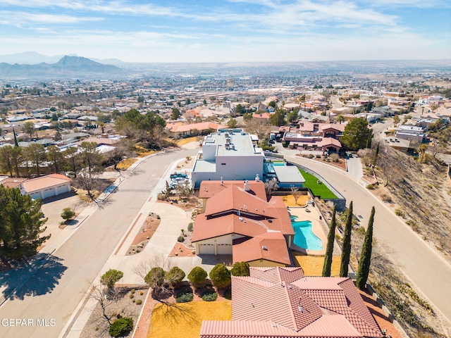 425 Golden Springs Dr, El Paso, TX 79912 - birds eye view of property featuring a residential view and a mountain view