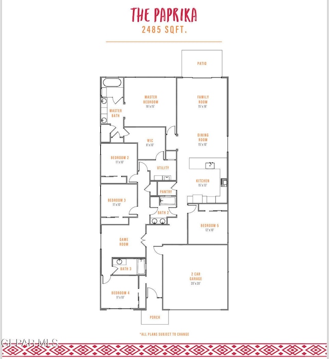 3809 Peak Pl, El Paso, TX 79938 - view of room layout