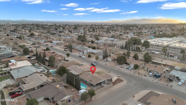 bird's eye view featuring a residential view