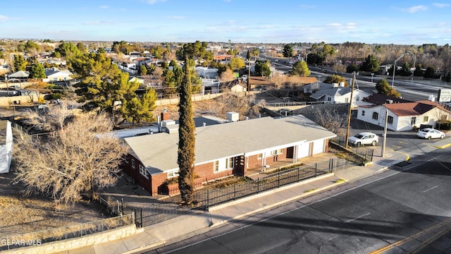 drone / aerial view featuring a residential view