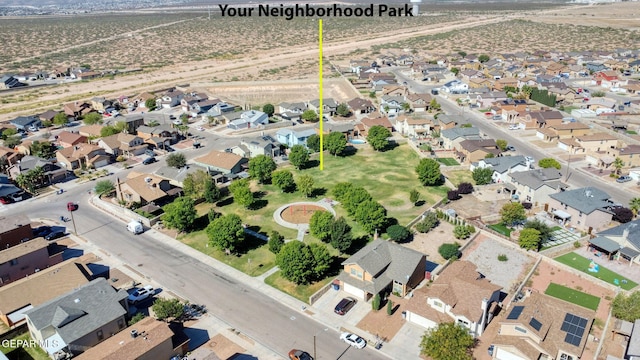 birds eye view of property featuring a residential view