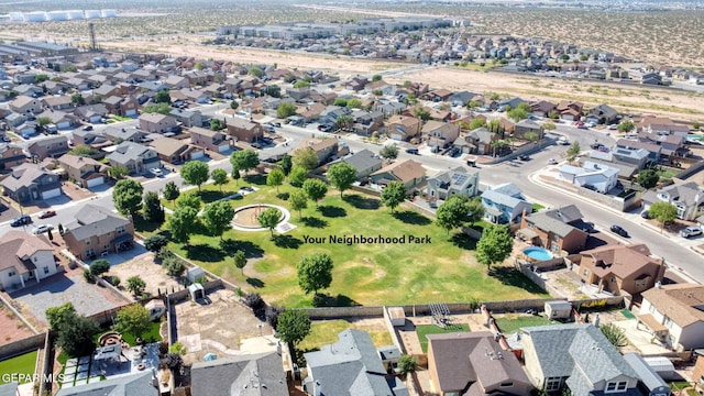 birds eye view of property featuring a residential view