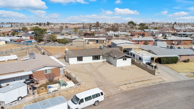 drone / aerial view featuring a residential view