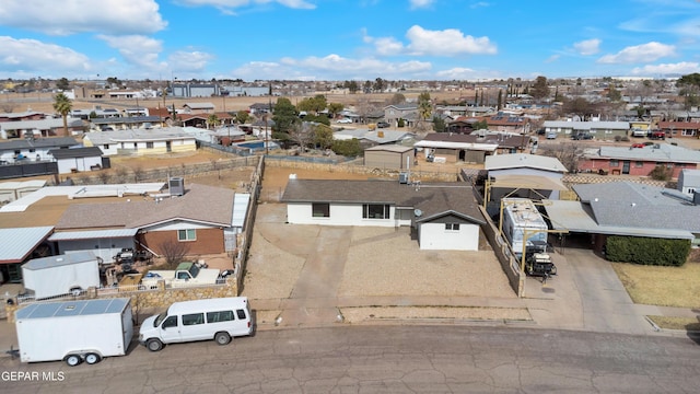 birds eye view of property featuring a residential view