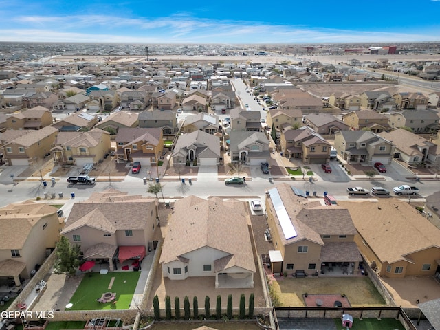 aerial view featuring a residential view