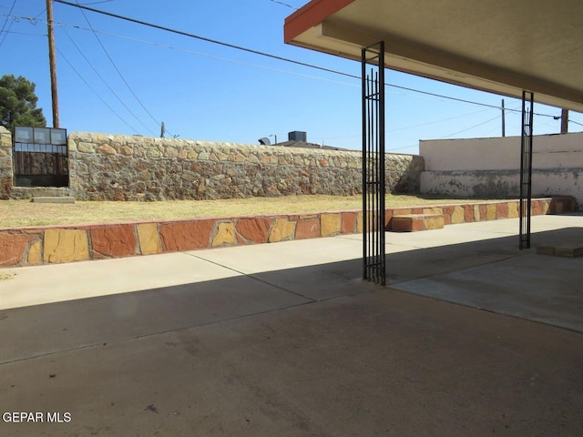 view of patio / terrace with fence