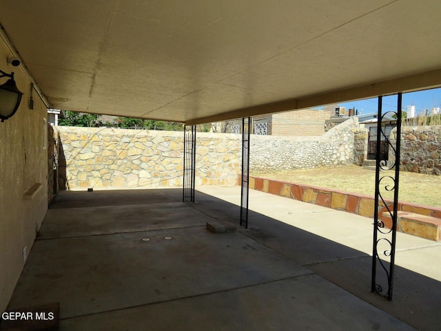 view of patio / terrace with a fenced backyard