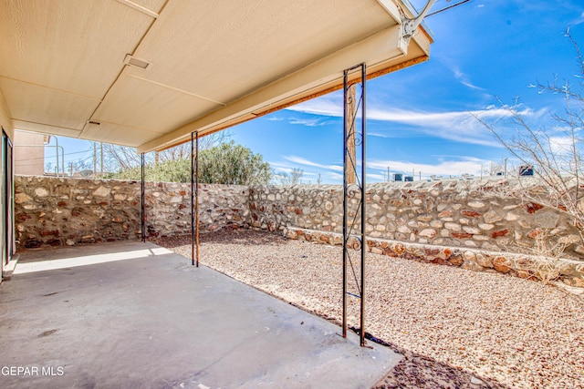 view of patio / terrace featuring a fenced backyard