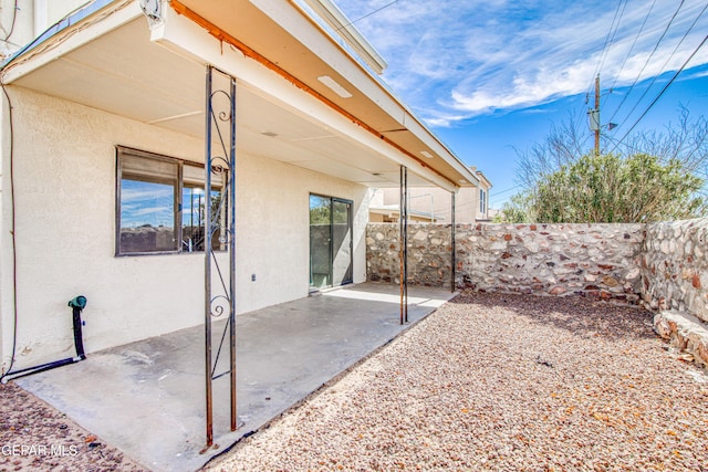 view of patio / terrace with a fenced backyard