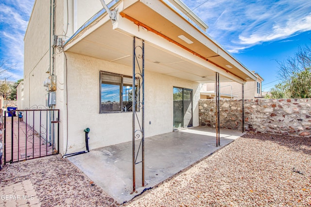 view of patio / terrace with fence