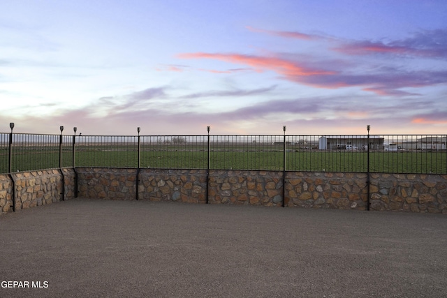 exterior space featuring fence