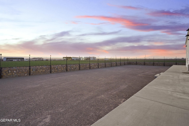 exterior space with fence