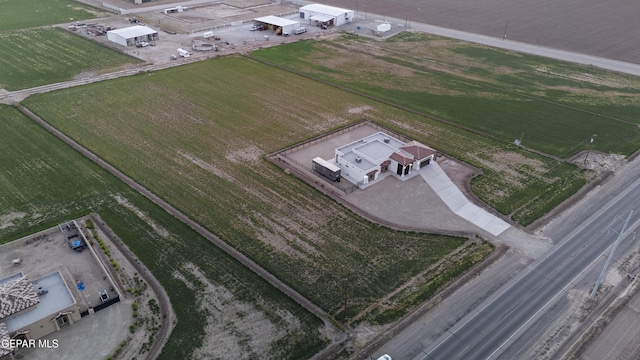 bird's eye view featuring a rural view