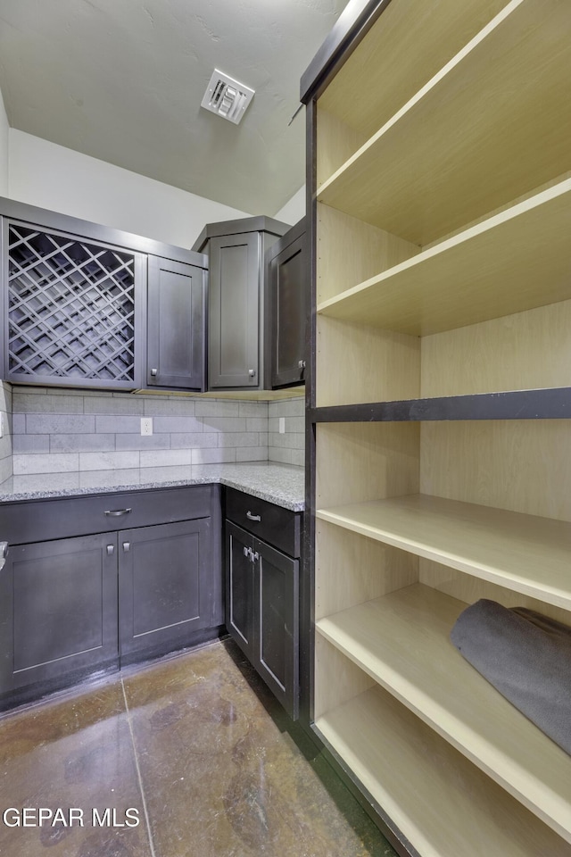 pantry featuring visible vents