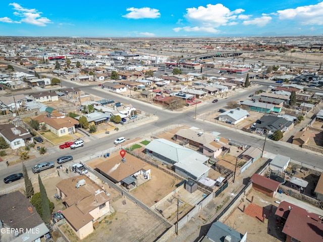 aerial view featuring a residential view