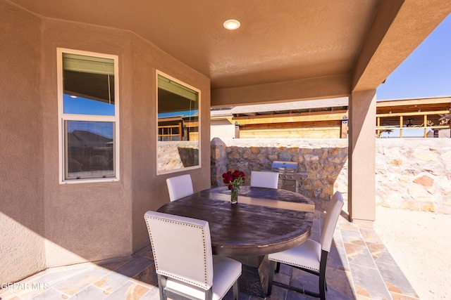 view of patio / terrace featuring outdoor dining area