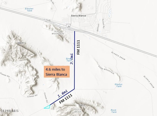 Listing photo 3 for 611/2SEC 24 Sunset Rnch, Sierra Blanca TX 79851