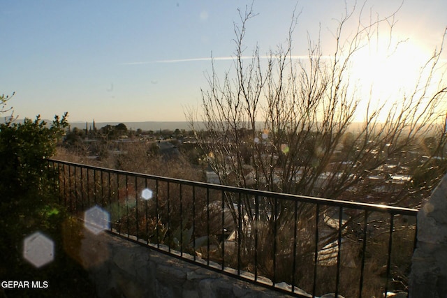 view of balcony