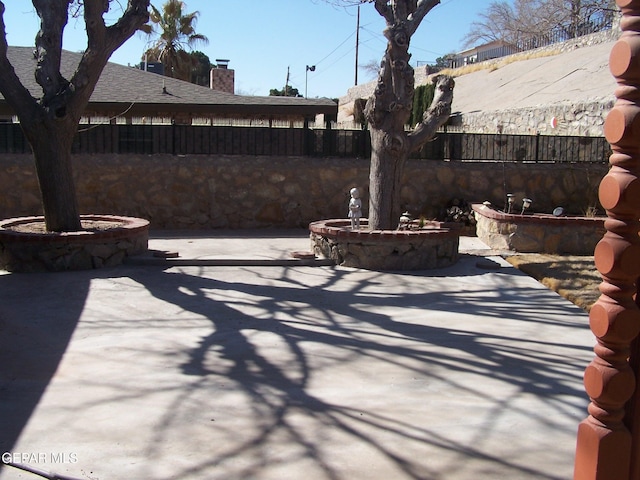 view of patio / terrace with fence