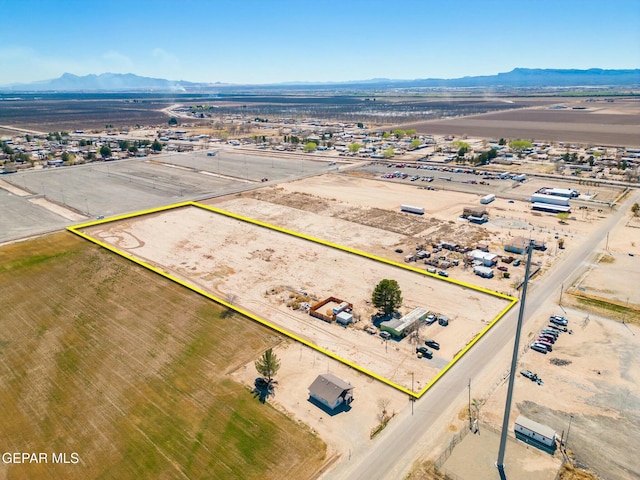 160 Indian Head Rd, Tornillo, TX 79853 - bird's eye view with a mountain view