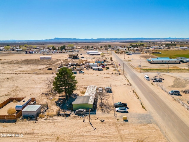 160 Indian Head Rd, Tornillo, TX 79853 - birds eye view of property with view of desert, a rural view, and a mountain view