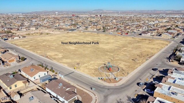 bird's eye view featuring a residential view