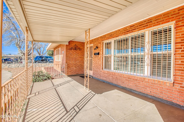 view of patio / terrace featuring a porch