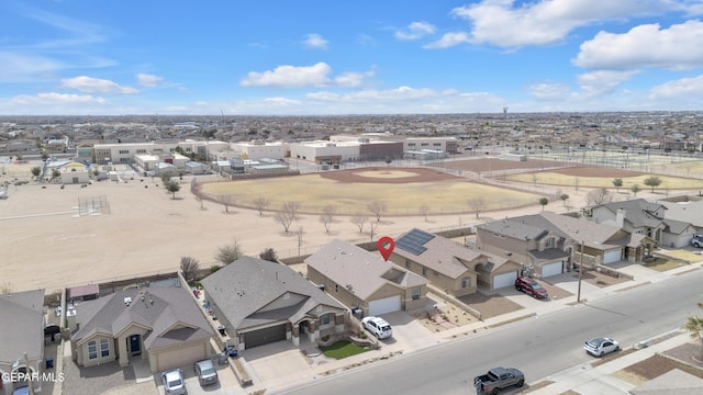 bird's eye view featuring a residential view