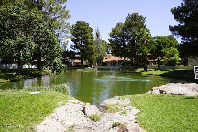 view of water feature