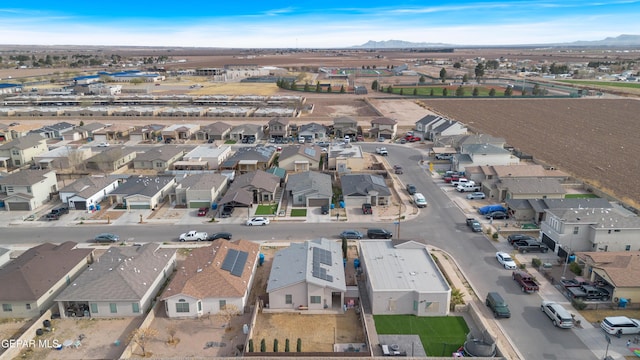 drone / aerial view with a residential view