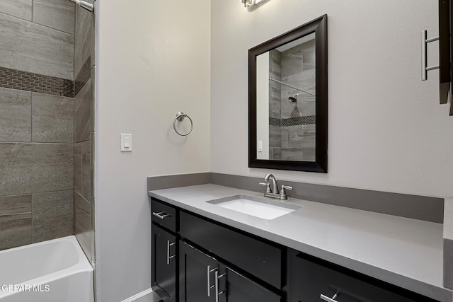 full bathroom with vanity