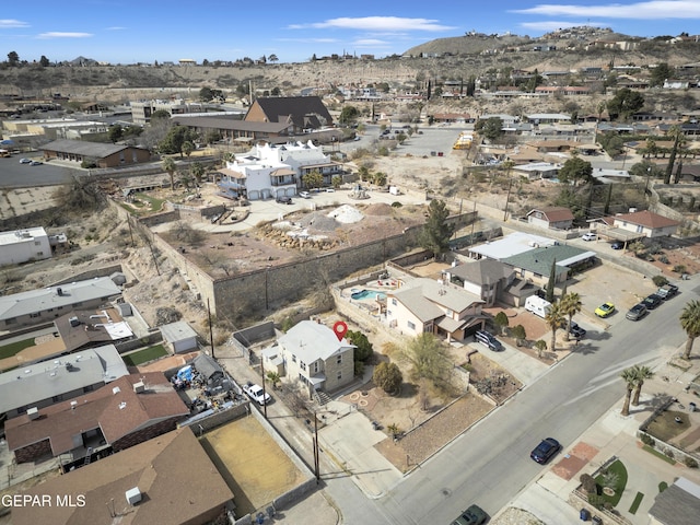 aerial view featuring a residential view