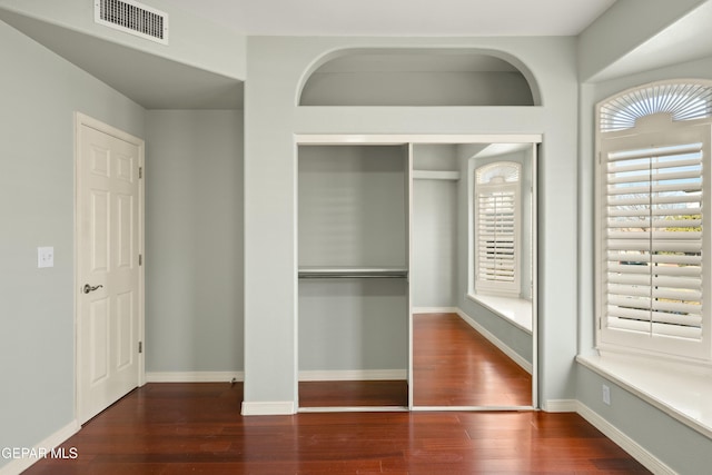 closet featuring visible vents