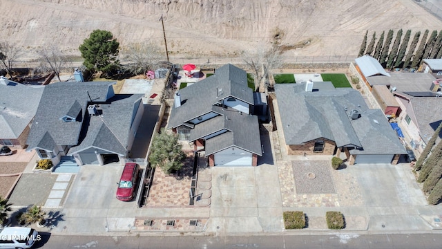 birds eye view of property featuring a residential view