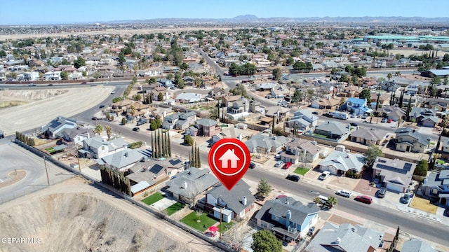 birds eye view of property featuring a residential view