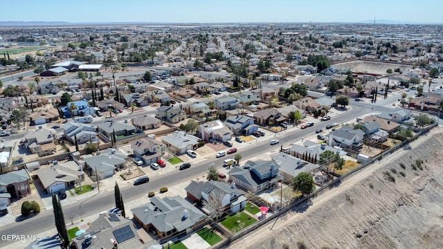 drone / aerial view with a residential view