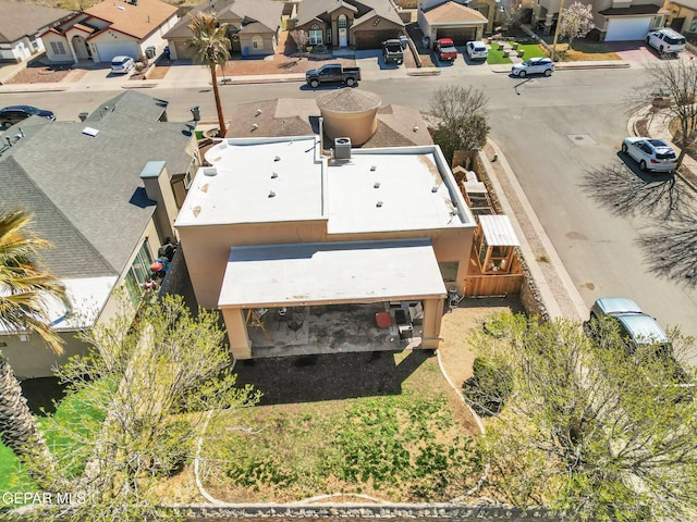 bird's eye view with a residential view