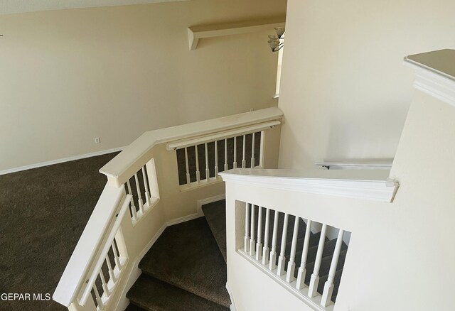 1513 Prickley Pear Dr, El Paso, TX 79912 - stairs with carpet flooring and baseboards