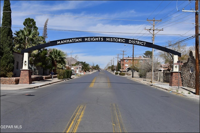 view of street with curbs and sidewalks